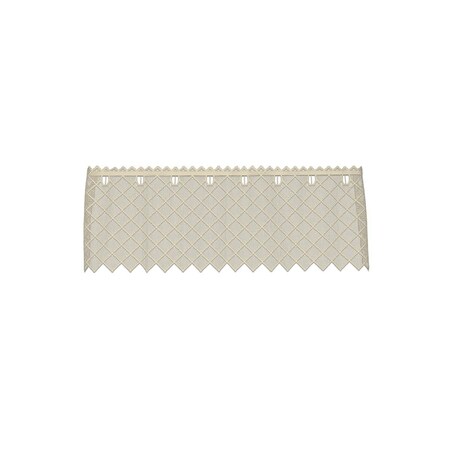 Heritage Lace 48 x 16 in. Filet Crochet Valance; Cafe 8515C-4816